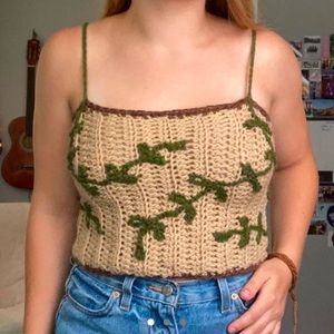 Handmade crochet vine tank top :)